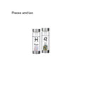 12 Constellation Zodic Lucky Natural Crystal Quartz Glass Water bottle(2pcs set)
