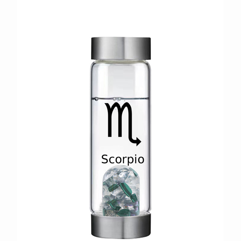 scorpio lucky smaller crystal water bottle