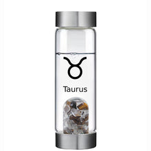 Load image into Gallery viewer, Taurus lucky smaller crystal water bottle
