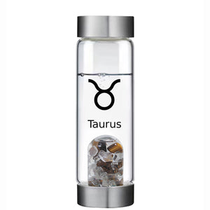 Taurus lucky smaller crystal water bottle