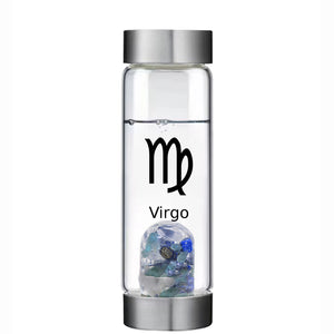 virgo lucky smaller crystal water bottle