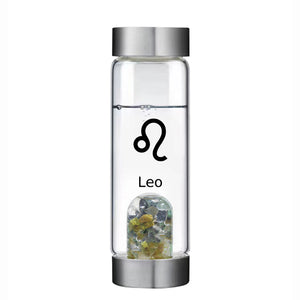 Leo  lucky smaller crystal water bottle