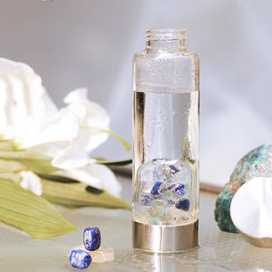 virgo lucky smaller crystal water bottle